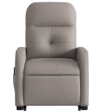 Massagesessel mit Aufstehhilfe Taupe Stoff