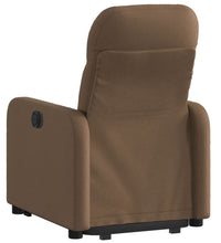 Relaxsessel mit Aufstehhilfe Elektrisch Braun Stoff