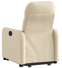 Relaxsessel mit Aufstehhilfe Elektrisch Creme Stoff