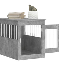 Hundekäfig im Möbelstil Betongrau 55x75x65 cm Holzwerkstoff