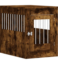 Hundekäfig im Möbelstil Räuchereiche 55x80x68 cm Holzwerkstoff