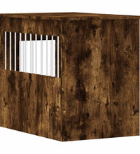 Hundekäfig im Möbelstil Räuchereiche 55x80x68 cm Holzwerkstoff