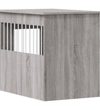 Hundekäfig im Möbelstil Grau Sonoma 55x80x68 cm Holzwerkstoff