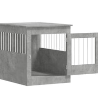 Hundekäfig im Möbelstil Betongrau 64,5x80x71 cm Holzwerkstoff