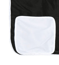 Kinderhochbett mit Tunnel Weiß & Schwarz 90x200 cm Kiefernholz