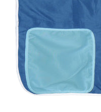 Kinderhochbett mit Tunnel Blau 90x200 cm Massivholz Kiefer