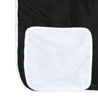 Kinderhochbett mit Tunnel Weiß & Schwarz 90x200 cm Kiefernholz