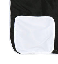 Kinderhochbett mit Tunnel Weiß & Schwarz 90x190 cm Kiefernholz