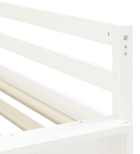 Kinderhochbett mit Turm Blau 90x200 cm Massivholz Kiefer