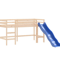 Kinderhochbett mit Rutsche 90x190 cm Massivholz Kiefer