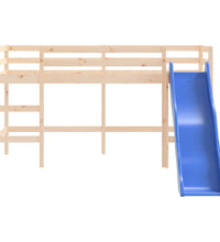 Kinderhochbett mit Rutsche 90x190 cm Massivholz Kiefer