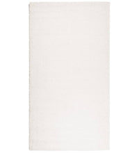 Teppich Shaggy Hochflor Modern Creme 60x110 cm