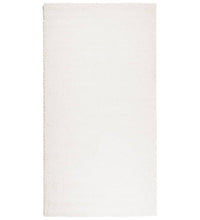 Teppich Shaggy Hochflor Modern Creme 80x150 cm