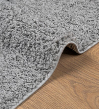 Shaggy-Teppich PAMPLONA Hochflor Modern Grau 240x240 cm