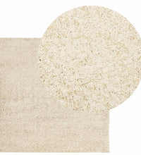 Teppich Shaggy Hochflor Modern Golden 120x120 cm