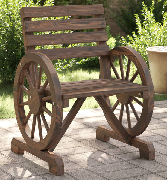 Gartenstühle 2 Stk. 58x58x78,5 cm Massivholz Tanne