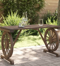 Gartentisch 115x55x65 cm Massivholz Tanne