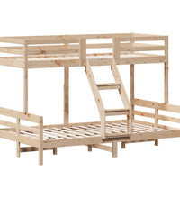 Etagenbett 80x200/120x200 cm Massivholz Kiefer