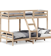 Etagenbett 80x200/120x200 cm Massivholz Kiefer