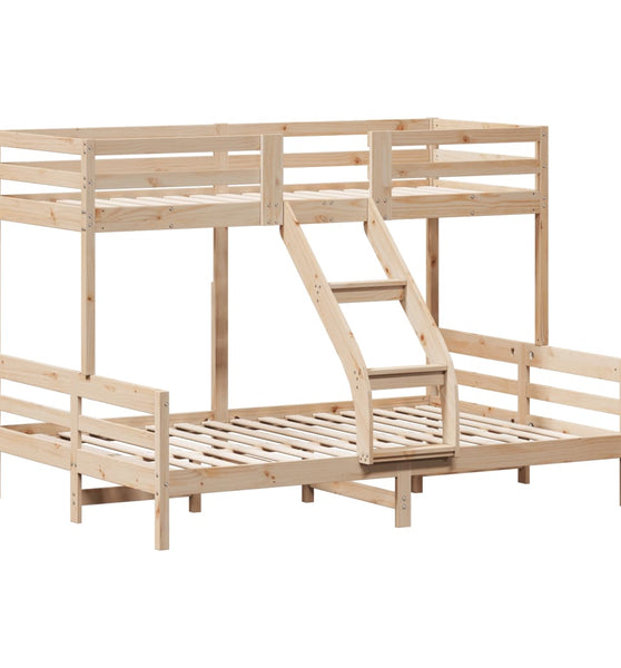 Etagenbett 80x200/140x200 cm Massivholz Kiefer