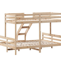 Etagenbett 80x200/140x200 cm Massivholz Kiefer