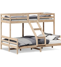 Etagenbett 80x200/140x200 cm Massivholz Kiefer