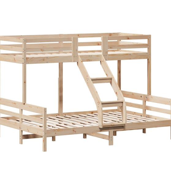 Etagenbett 90x200/140x200 cm Massivholz Kiefer