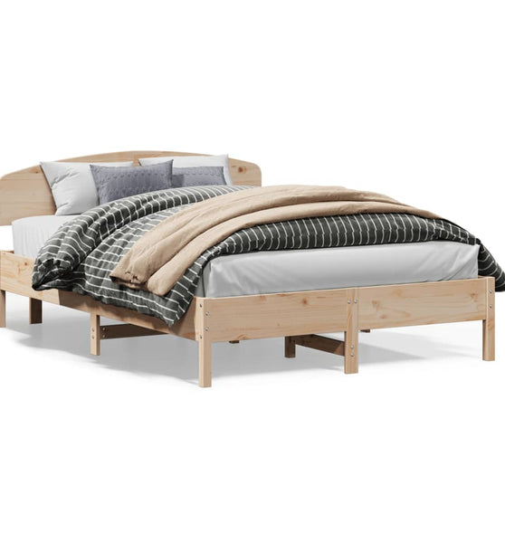 Massivholzbett ohne Matratze 120x200 cm Kiefernholz