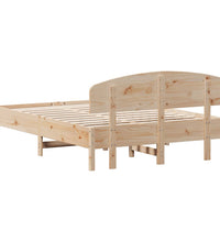 Massivholzbett ohne Matratze 135x190 cm Kiefernholz