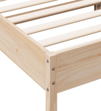 Massivholzbett ohne Matratze 135x190 cm Kiefernholz