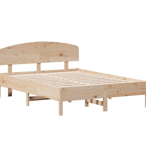 Massivholzbett ohne Matratze 120x190 cm Kiefernholz