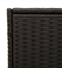 Gartentruhe Schwarz 283L Poly Rattan