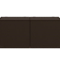 Gartentruhe Braun 283L Poly Rattan