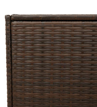 Gartentruhe Braun 283L Poly Rattan