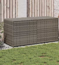 Gartentruhe Grau 283L Poly Rattan