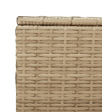 Gartentruhe Beige 469L Poly Rattan