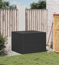 Gartentruhe Schwarz 291L Poly Rattan