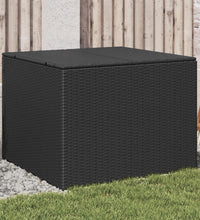 Gartentruhe Schwarz 291L Poly Rattan