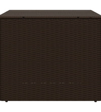 Gartentruhe Braun 291L Poly Rattan