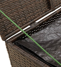 Gartentruhe Braun 291L Poly Rattan