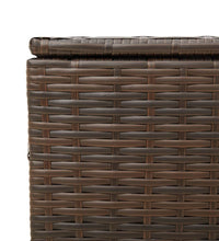 Gartentruhe Braun 291L Poly Rattan