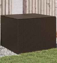 Gartentruhe Braun 291L Poly Rattan