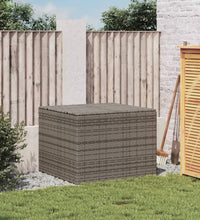 Gartentruhe Grau 291L Poly Rattan