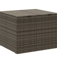 Gartentruhe Grau 291L Poly Rattan