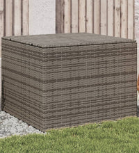 Gartentruhe Grau 291L Poly Rattan