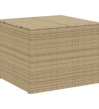 Gartentruhe Beige 291L Poly Rattan