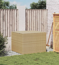 Gartentruhe Beige 291L Poly Rattan