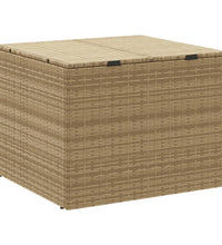 Gartentruhe Beige 291L Poly Rattan