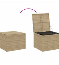 Gartentruhe Beige 291L Poly Rattan