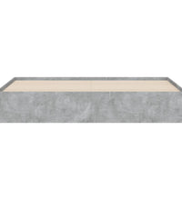 Bettgestell mit Schubladen Betongrau 200x200 cm Holzwerkstoff